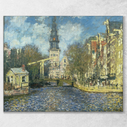 Zuiderkerk Ad Amsterdam 1874 Claude Monet mnt119 quadro stampato su tela