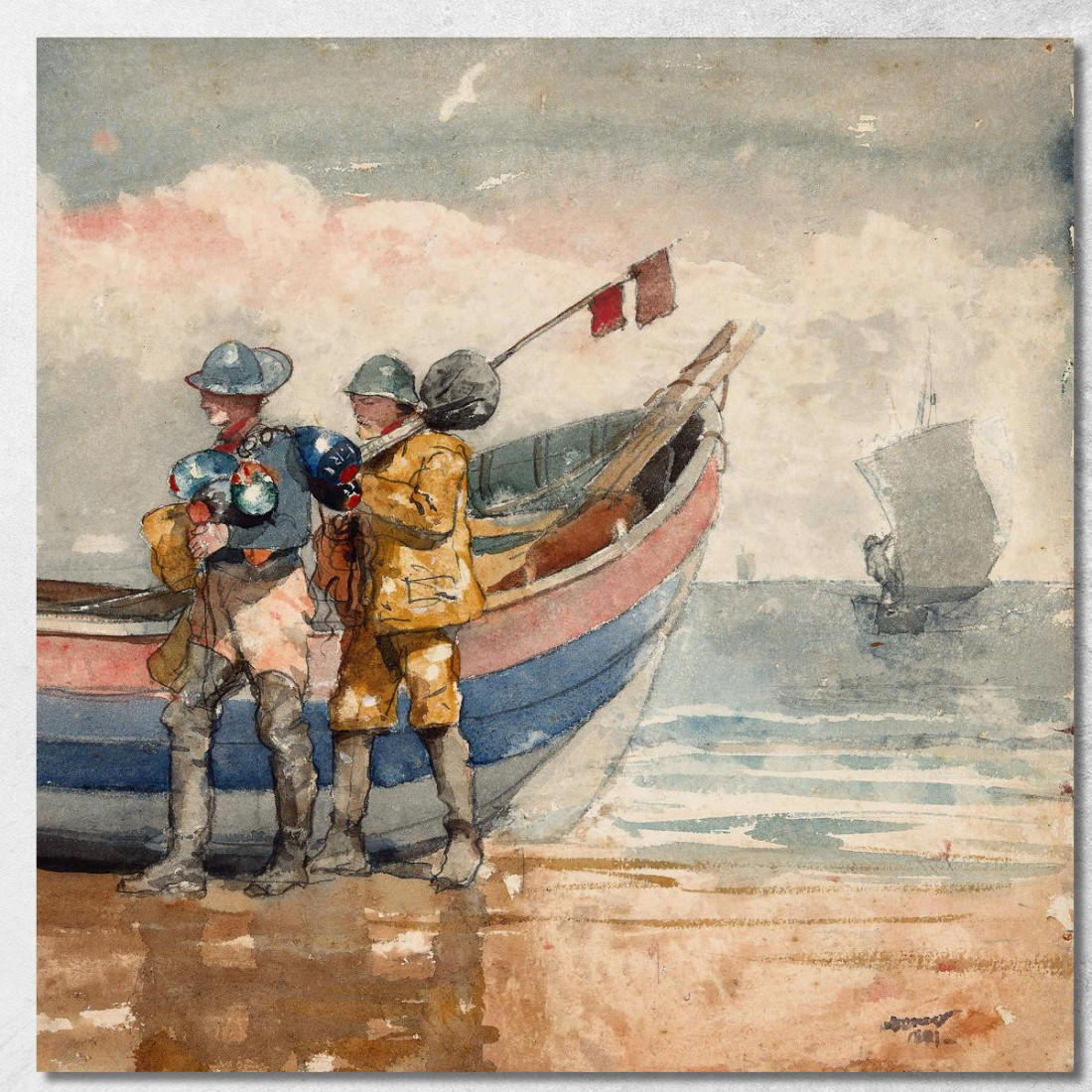 El Regreso Tynemouth Winslow Homer cuadro en lienzo