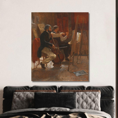 The Studio Winslow Homer canvas print