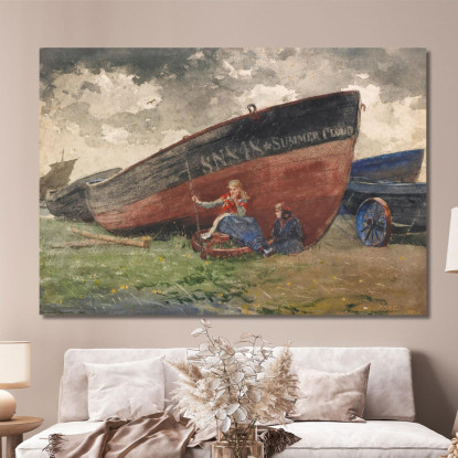 Die Sommerwolke Winslow Homer drucken auf leinwand
