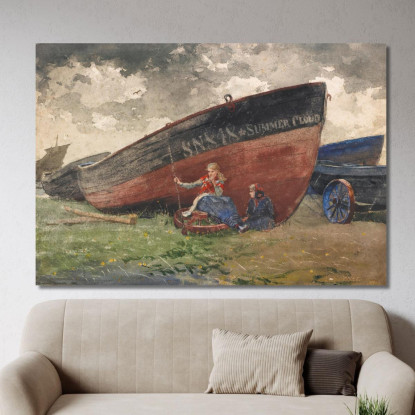 Die Sommerwolke Winslow Homer drucken auf leinwand