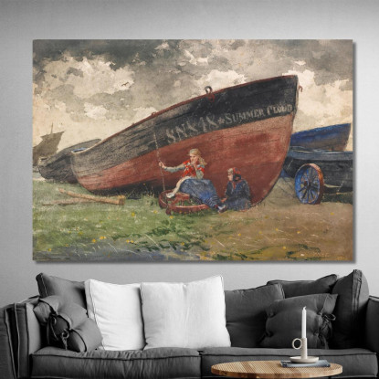 Die Sommerwolke Winslow Homer drucken auf leinwand