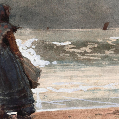 Der Wächter Tynemouth Winslow Homer drucken auf leinwand