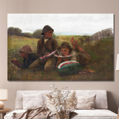 I Ragazzi Dell'Anguria Winslow Homer quadro stampato su tela