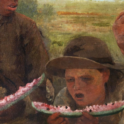 Die Watermelon Boys Winslow Homer drucken auf leinwand