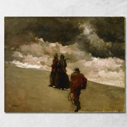 Al Salvataggio Winslow Homer quadro stampato su tela