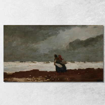 Two Figures By The Sea Winslow Homer canvas print