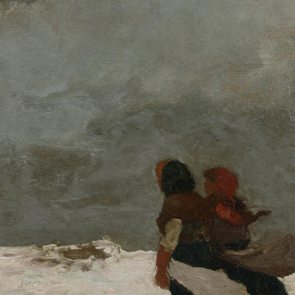 Zwei Figuren Am Meer Winslow Homer drucken auf leinwand