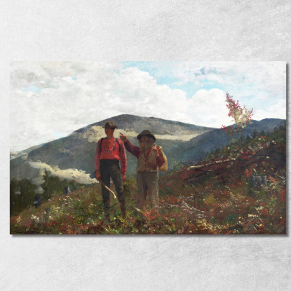 Due Guide Winslow Homer quadro stampato su tela