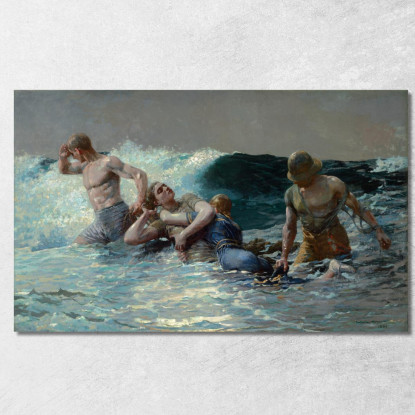 Resaca Winslow Homer cuadro en lienzo