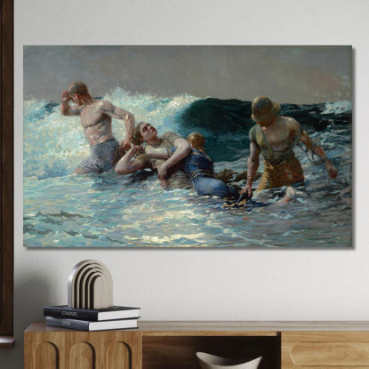 Reflux Winslow Homer tableau impression sur toile