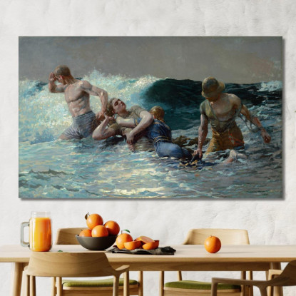 Reflux Winslow Homer tableau impression sur toile