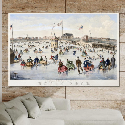 Estanque Unión Nueva York Winslow Homer cuadro en lienzo