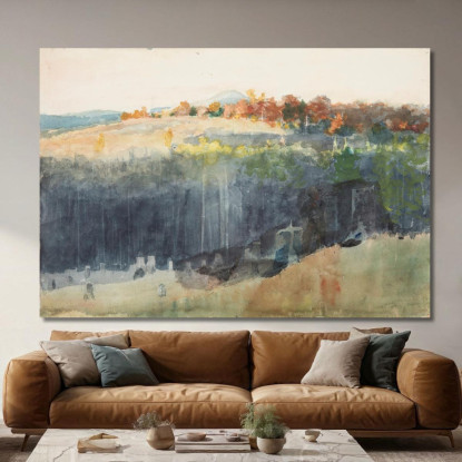 Valle E Collina Winslow Homer quadro stampato su tela