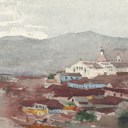 Blick Auf Santiago De Cuba Winslow Homer drucken auf leinwand