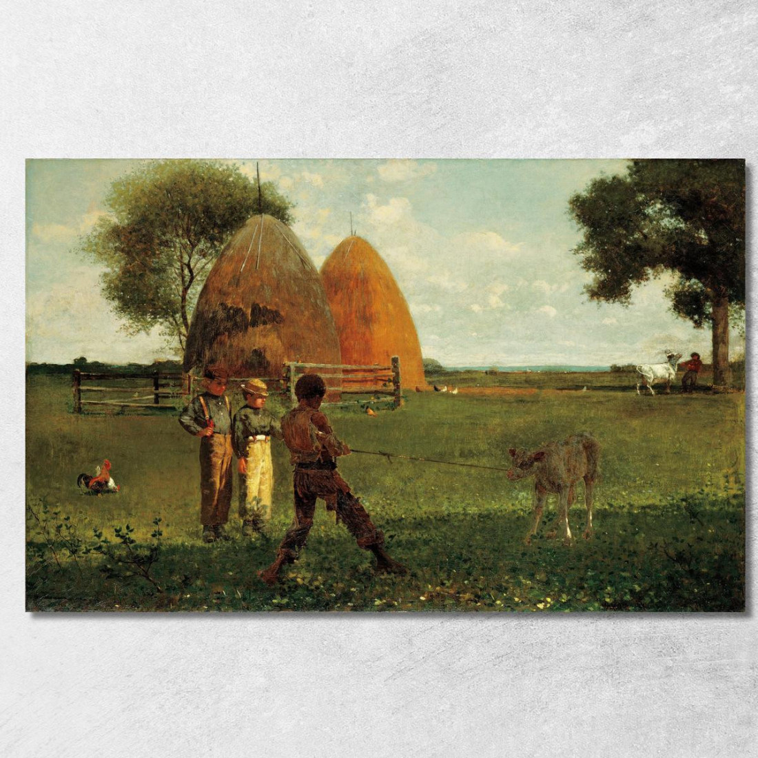 Weaning The Calf Winslow Homer canvas print