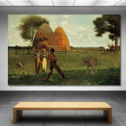 Weaning The Calf Winslow Homer canvas print