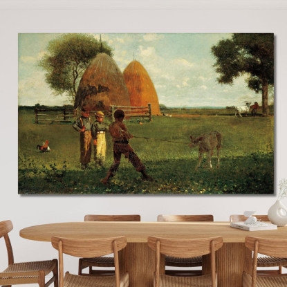 Sevrage Du Veau Winslow Homer tableau impression sur toile