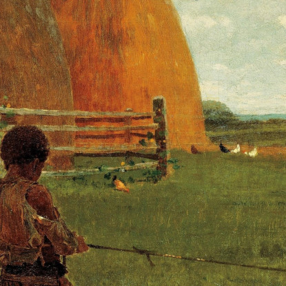 Das Kalb Entwöhnen Winslow Homer drucken auf leinwand