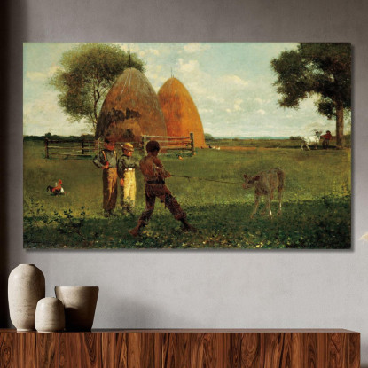 Sevrage Du Veau Winslow Homer tableau impression sur toile