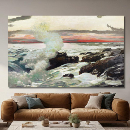 Le Cou De West Point Prout Winslow Homer tableau impression sur toile