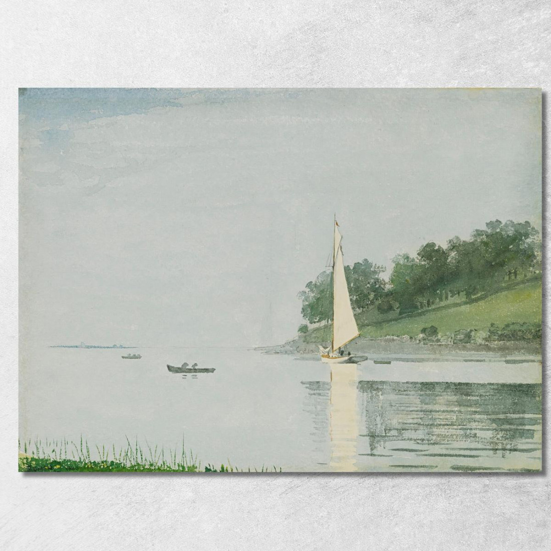 Yacht In A Cove Gloucester Winslow Homer canvas print