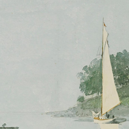 Yacht In Einer Bucht Gloucester Winslow Homer drucken auf leinwand