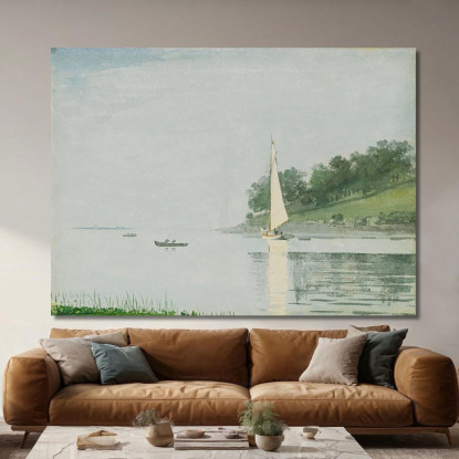 Yacht In Einer Bucht Gloucester Winslow Homer drucken auf leinwand