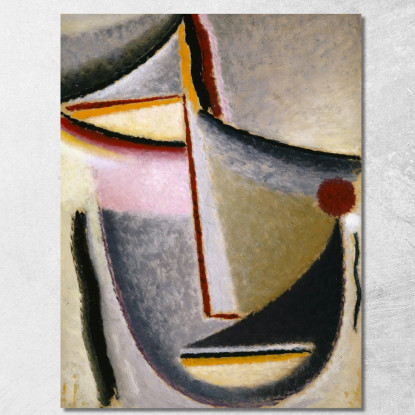 Testa Astratta Testa Costruttiva Alexej von Jawlensky avj1 quadro stampato su tela