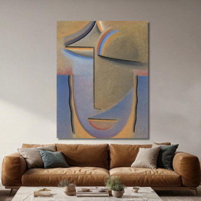 Serata Di Testa Astratta Alexej von Jawlensky avj3 quadro stampato su tela