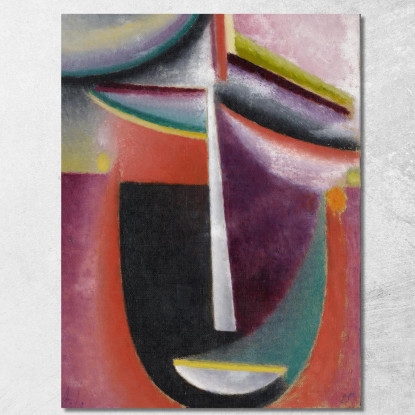 Mistero Della Testa Astratta Alexej von Jawlensky avj5 quadro stampato su tela