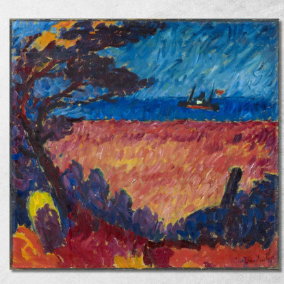 Al Mar Baltico Alexej von Jawlensky avj14 quadro stampato su tela