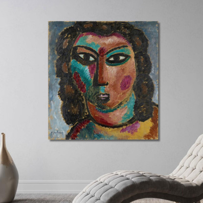 Riccioli Castani Alexej von Jawlensky avj18 quadro stampato su tela