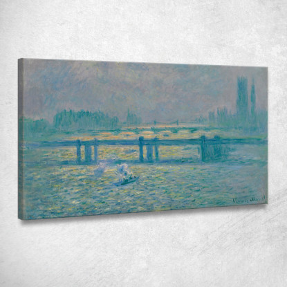 Ponte Di Charing Cross Riflessioni Sul Tamigi Claude Monet mnt127 quadro stampato su tela