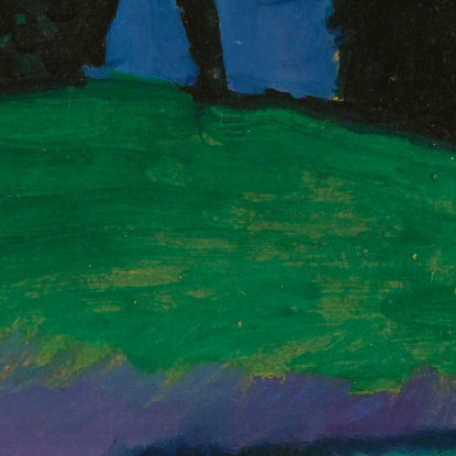 Alberi Scuri Sul Pendio Verde Alberi Scuri Sul Pendio Verde Alexej von Jawlensky avj25 quadro stampato su tela