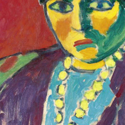 Testa Femminile Elena Alexej von Jawlensky avj27 quadro stampato su tela