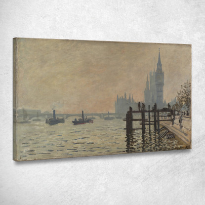 Il Tamigi Sotto Westminster Claude Monet mnt129 quadro stampato su tela