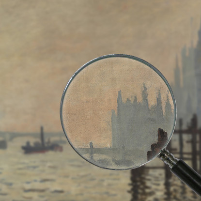 Il Tamigi Sotto Westminster Claude Monet mnt129 quadro stampato su tela