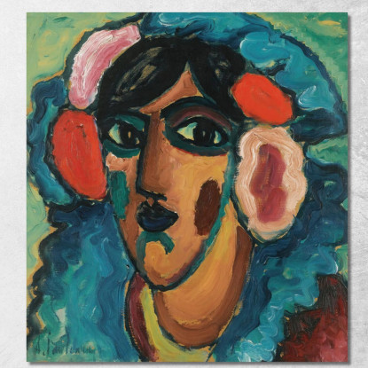 Infanta Spagnolo Spagnolo Infanta Alexej von Jawlensky avj43 quadro stampato su tela