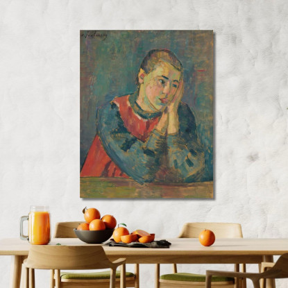 Bambino Con La Testa Appoggiata Alexej von Jawlensky avj44 quadro stampato su tela