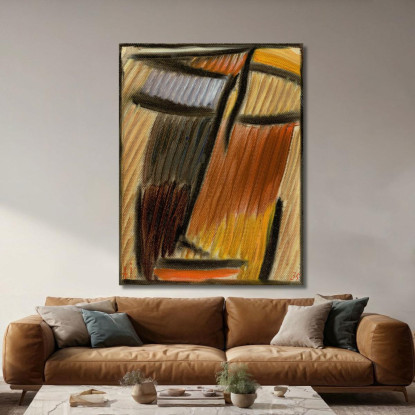 Meditazione 4 Alexej von Jawlensky avj56 quadro stampato su tela
