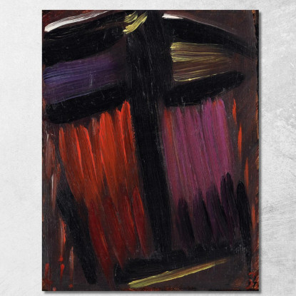 Meditazione Alexej von Jawlensky avj65 quadro stampato su tela