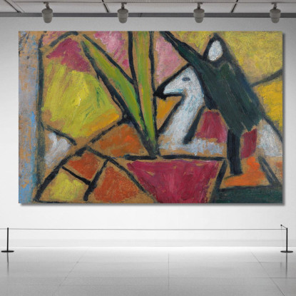 Senza Titolo Alexej von Jawlensky avj76 quadro stampato su tela