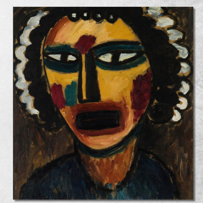 Profeta Sibilla Alexej von Jawlensky avj82 quadro stampato su tela