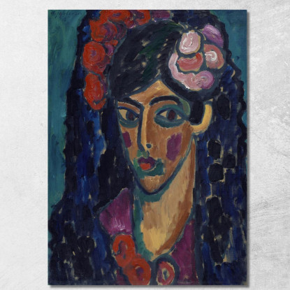 Spagnolo Alexej von Jawlensky avj92 quadro stampato su tela