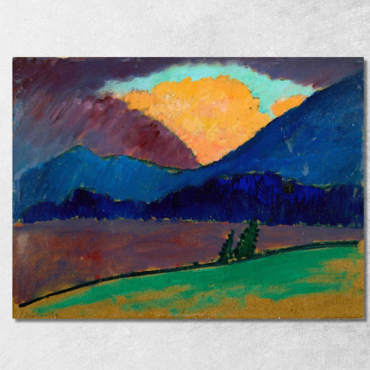 Serata Estiva A Murnau Alexej von Jawlensky avj111 quadro stampato su tela