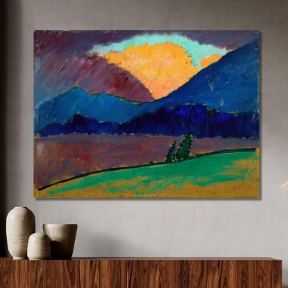 Serata Estiva A Murnau Alexej von Jawlensky avj111 quadro stampato su tela