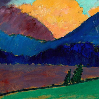 Serata Estiva A Murnau Alexej von Jawlensky avj111 quadro stampato su tela