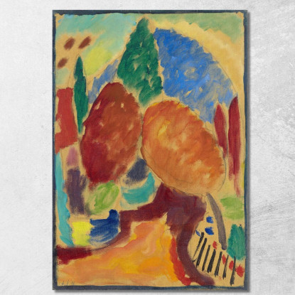 Il Sentiero Arancione Alexej von Jawlensky avj116 quadro stampato su tela