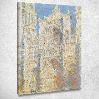 Cattedrale Di Rouen Facciata Ovest Luce Del Sole Claude Monet mnt139 quadro stampato su tela